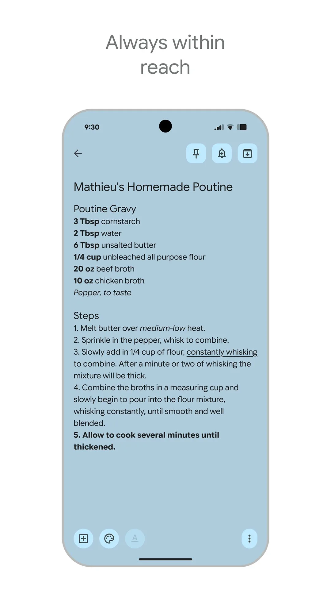 Google Keep - Notes and lists screenshot