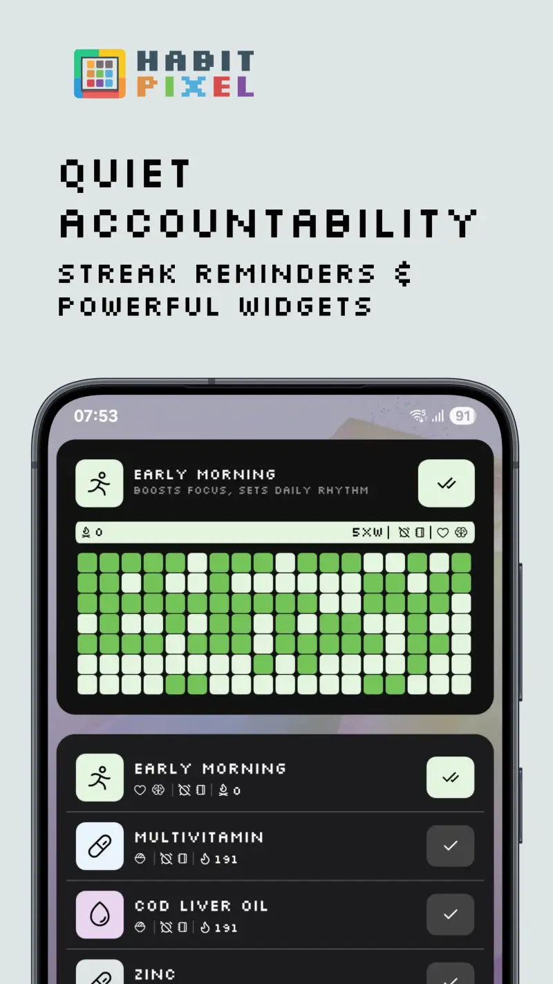 Habit Pixel: Streak Tracker screenshot