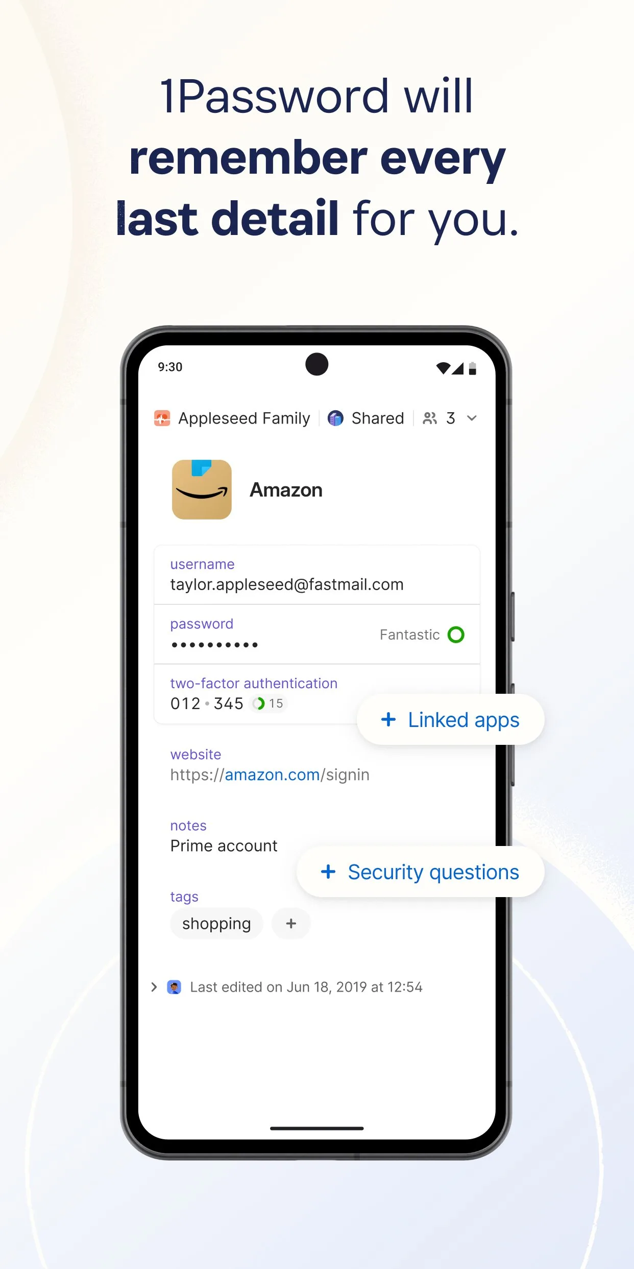 1Password: Password Manager screenshot