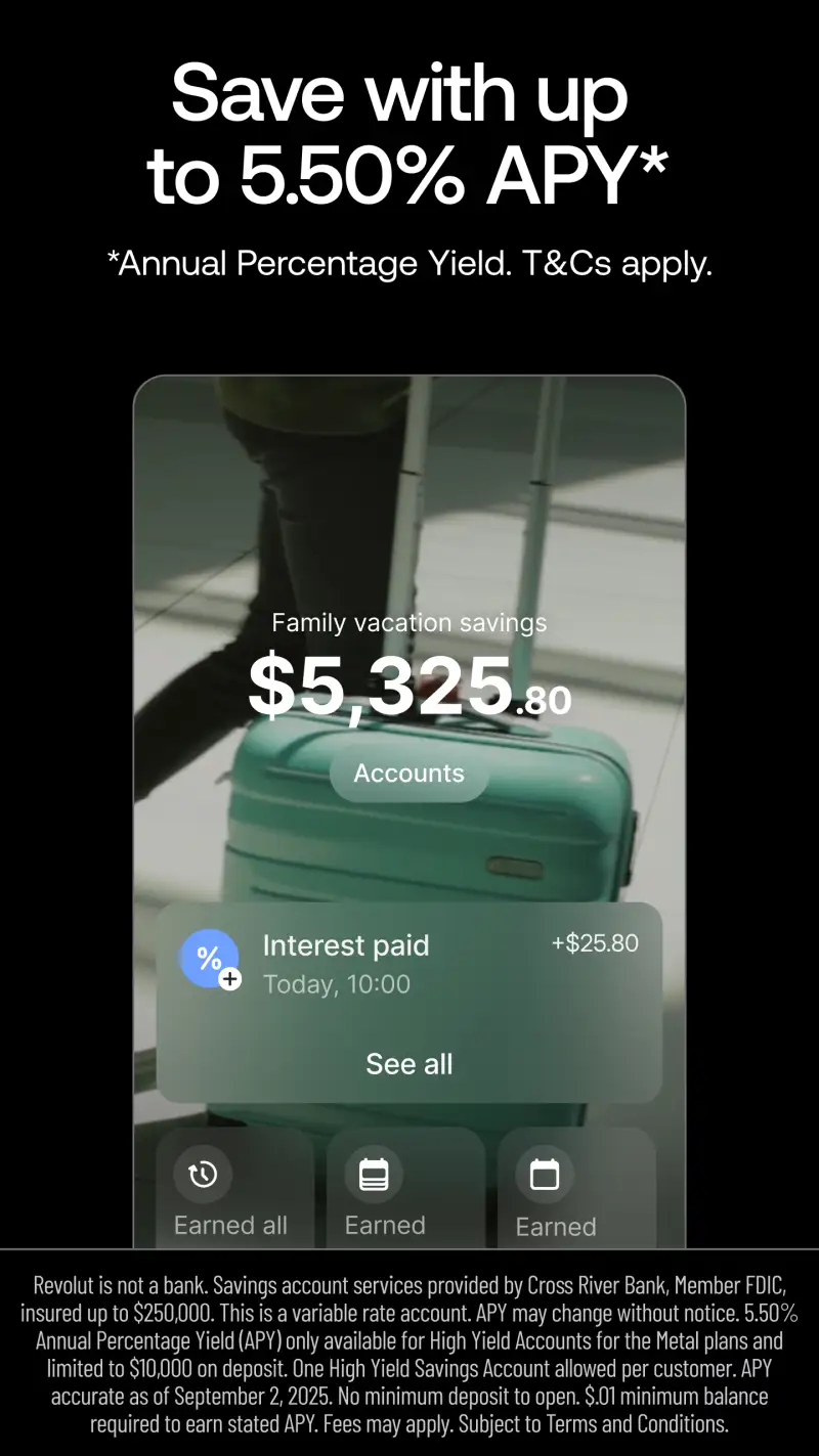 Revolut: Spend, Save, Trade screenshot