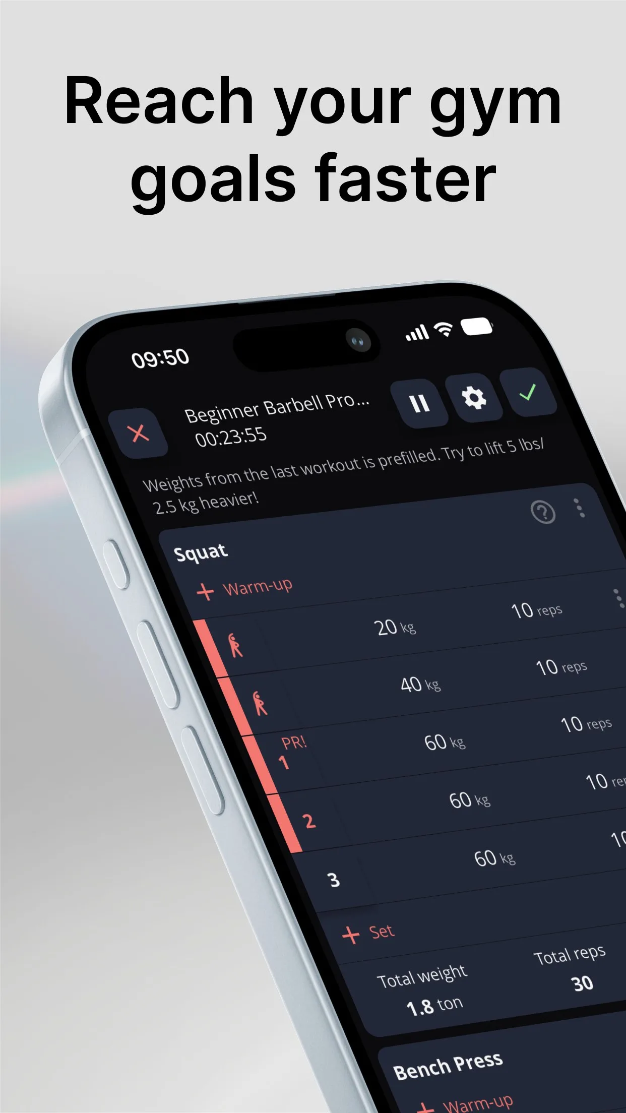 StrengthLog – Workout Tracker screenshot