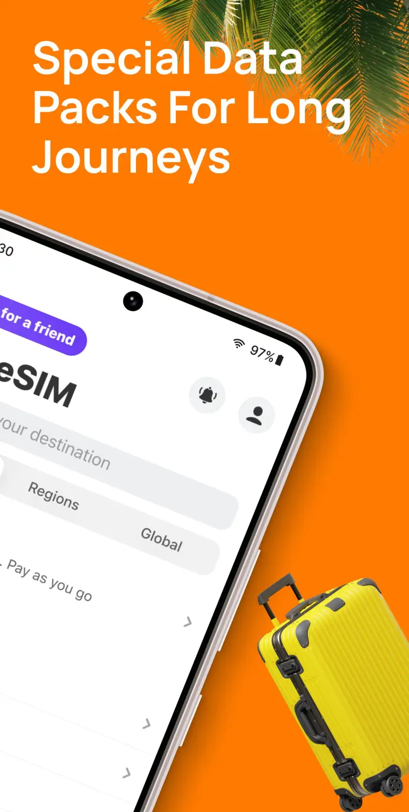 Yesim: eSIM & Mobile Data screenshot